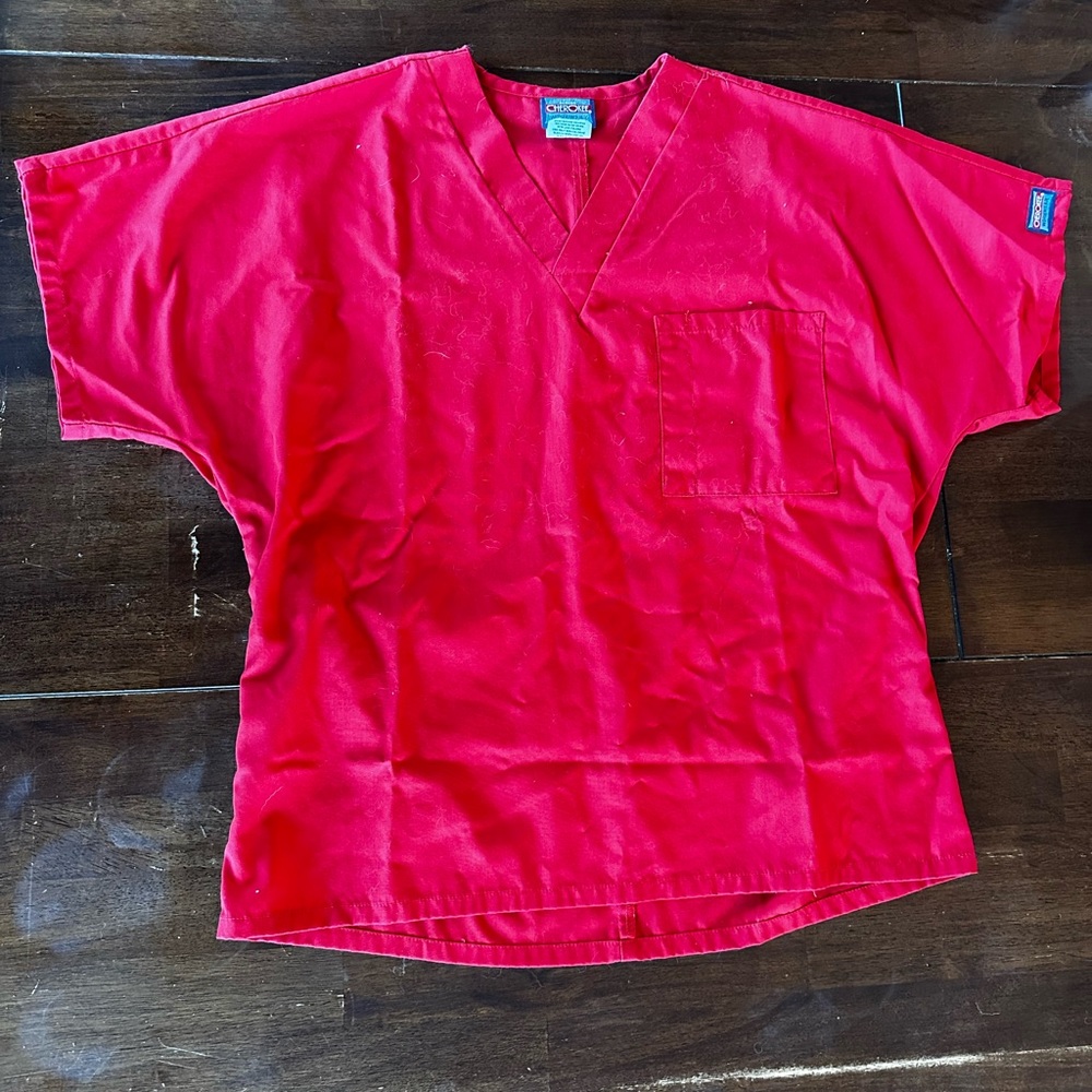 Cherokee Red Scrub Top Size XS